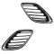 03 Saab 9-3 Sedan; 04-07 9-3 Upper Chrome & Black Grille End PAIR