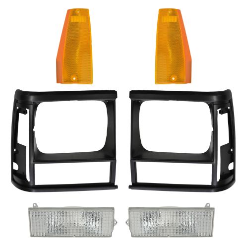 91-96 Jeep Cherokee Front Grill & Lighting Kit (6 piece)