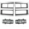 89-91 Chevy Truck SUV Front Grille & Light Kit (4 Piece)