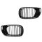 02-05 BMW 320i, 325i, 325Xi, 330i, 330Xi (4DR) Upper Chrome & Black Grille PAIR