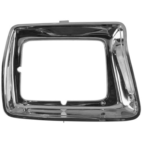 78-79 Ford Bronco Pickups Headlight Door Cover Chrome w/ Rect HL LH