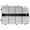 02-05 Dodge Ram 1500; 03-05 2500; 3500 Grille Insert Chrome RH