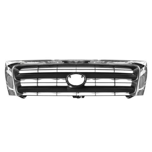 98-00 Toyota Tacoma Pre Runner w/2WD; (from 6/97)-00 Tacoma w/4WD Chrome & Black Center Grille