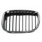 97-00 BMW 528i, 528iT, 540i, 540iT; 01-03 540i Station Wagon Upper Chrome & Black Grille LH