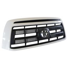 10-13 Toyota Tundra Rock Warrior (Painted Super White Code: 040) Grille w/Toyota Emblem (Toyota)