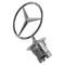 8-14 MB C; 10-14 E; 10-13 S Hybrid; 07-13 S Class Hood Mtd Chrome Mercedes Benz Star Ornament (MB)