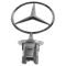 8-14 MB C; 10-14 E; 10-13 S Hybrid; 07-13 S Class Hood Mtd Chrome Mercedes Benz Star Ornament (MB)