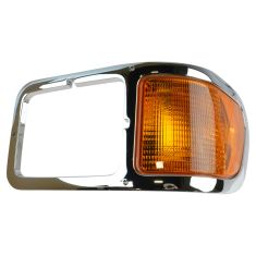 00-14 Ford F650, F750 Chrome Headlight Bezel w/Corner Parking Light LF (Ford)