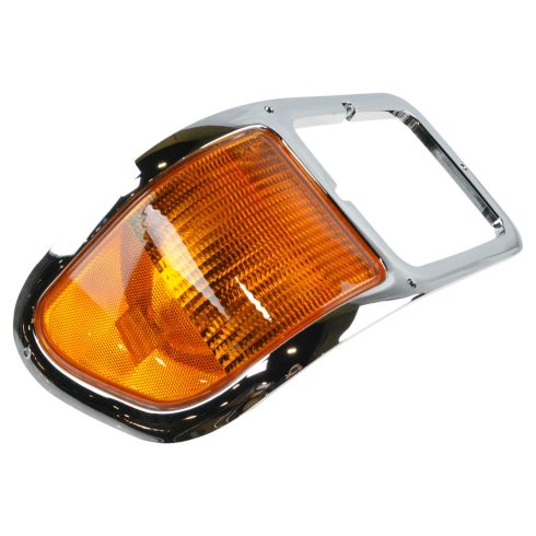 00-14 Ford F650, F750 Chrome Headlight Bezel w/Corner Parking Light RF (Ford)
