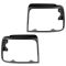 92-96 Ford Bronco; 92-96 F150; 92-97 F250SD-F450 Headlight Bezel Dark Argent Pair