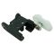 85-93 Buick, Cadillac, Olds; 91-96 Chevy; 85-91 Pontiac Mid & FS Car Window Reg Guide Clip Pair