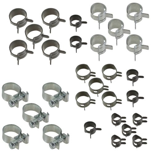 Fuel Injection, Minature, & Corbin Type Hose Clamp Value Pack w/Storage Tray (7 Skus - 35 Pieces)