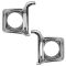 73-78 Chevy, GMC FS Truck, SUV Chrome and Silver Headlight Trim PAIR