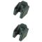 97-16 Jeep Wrangler Hood Catch Bracket Pair