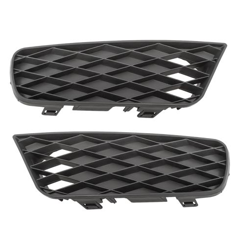 09-11 Honda Civic Sedan, Hybrid Front Bumber Cover Mounted Lower Outer Mesh Grille PAIR
