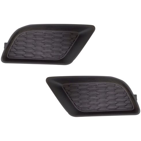 11-14 Dodge Charger (exc SRT8) Front Bumper Mounted Fog Light Cover PAIR
