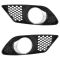 08-09 MB C230; 08-11 C300, C350; 10-11 C250 w/Sport Pkg Frt Bmp Mtd Blk & Chrme Fog Light Bezel PAIR