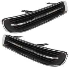 11-14 Chrysler 300 (w/o Driving Lights) Front Bumper Mounted Fog Light Cover w/Chrome Trim PAIR