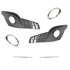 12-14 Toyota Camry SE Front Fog Light Cover & Chrome Trim Kit (6 Piece)