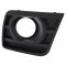 14-15 Chevy Camaro Textured Black Fog/Driving Light Bezel Cover w/Tow Hook Opening PAIR