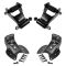 97-03 F150; 04 F150 Heritage Rear Leaf Spring Shackle Bracket & Hanger Kit 4pc