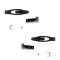 87-11 Peterbilt 357, 359, 367, 377, 378, 379, 388, 389, W900, T600, T300, T800 Hood Ltch Kit PAIR