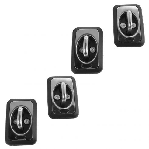 04-13 F150; Mark LT; 04-11 Rnger; 05-14 F250SD-F550SD Stainless Bed Hook Tie Down Set of 4 (Ford)