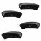 04-13 F150 New Body w/Tubular Step Bar/Running Board Molded Blk Plastic End Cap Set of 4 (Ford)