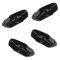 04-13 F150 New Body w/Tubular Step Bar/Running Board Molded Blk Plastic End Cap Set of 4 (Ford)