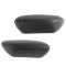 04-13 F150 NB w/Aluminum Tubular Step Bar/Running Board Molded Blk Plastic End Cap Pair (Ford)