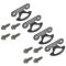 99-13 Ford F250SD-F550SD; 99-03 Ranger; 04-11 Rngr Stylsd Bd Tie Dwn Hk w/Hardware Set of 4 (FD)