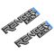 89-05 Ranger XLT Frt Fender Mtd Chrome & Black ~RANGER XLT~ Logoed Adhesive Nameplate Pair (Ford)