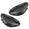 97-04 Ford F150 Lightning Flareside Front Outer Bed Mounted Black Step Pad Mat Pair (Ford)