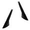 11-16 Ford Explorer Outer A Pillar Gloss Black Windshield Molding Garnish Pair (FORD)