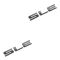 07-13 Sierra 1500; 07-14 2500, 3500 Tgte Mtd; 10-15 Terrain C Pil Mtd Chrome SLE Nameplate PAIR (GM)