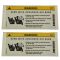 10-14 C, CLS, CLA, E Cnv, E Cpe, R Class Sunvisor Mtd Air Bag Warning Decal Pair (MB)