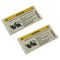 10-14 C, CLS, CLA, E Cnv, E Cpe, R Class Sunvisor Mtd Air Bag Warning Decal Pair (MB)