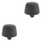 07-15 Jeep Wrangler Rear Hood Mounted Rubber Bumper Stop Rest for Windshield Pair (Mopar)