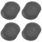 02-13 Ram 1500, 03-13 2500, 3500; 00-10 Dakota Molded Black Plastic Bed Drain Plug Set of 4 (Mopar)