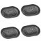 02-13 Ram 1500, 03-13 2500, 3500; 00-10 Dakota Molded Black Plastic Bed Drain Plug Set of 4 (Mopar)