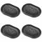 02-13 Ram 1500, 03-13 2500, 3500; 00-10 Dakota Molded Black Plastic Bed Drain Plug Set of 4 (Mopar)