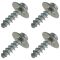 Chrysler; Dodge; Jeep Multifit Fog Light Bezel Mounting Installation Screw Set of 4 (Mopar)