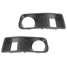 05-07 Dodge Magnum SRT8; Charger SRT8 Molded Black Plastic Driving Fog Light Bezel Pair (Mopar)