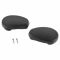 09-16 Dodge Ram 1500, 2500, 3500 w/Tubular Side Step Molded Black Plastic End Cap Set of 4 (Mopar)