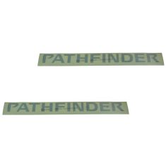 05-12 Nissan Pathfinder Roof Rack Side Rail Mounted ~P A T H F I N D E R~ Logoed Decal Pair(Nis)