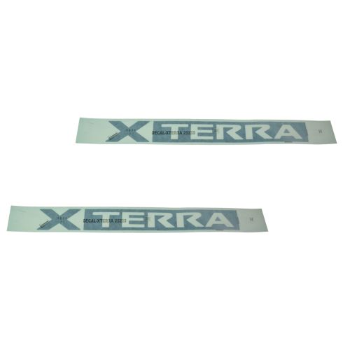 05-10 NIssan Xterra Roof Rack Side Rail Mounted Black ~X T E R R A~ Logoed Decal Pair(Nis)
