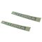 11-15 NIssan Xterra Roof Rack Side Rail Mounted Silver ~X T E R R A~ Logoed Decal PAIR (Nis)