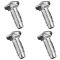 79-91 Toyota Pickup; 84-91 4Runner Chrome Front Bumper Carriage Bolt (8mm x 20mm) Set of 4 (Toyota)