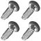 79-91 Toyota Pickup; 84-91 4Runner Chrome Front Bumper Carriage Bolt (8mm x 20mm) Set of 4 (Toyota)