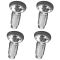 79-91 Toyota Pickup; 84-91 4Runner Chrome Front Bumper Carriage Bolt (8mm x 20mm) Set of 4 (Toyota)